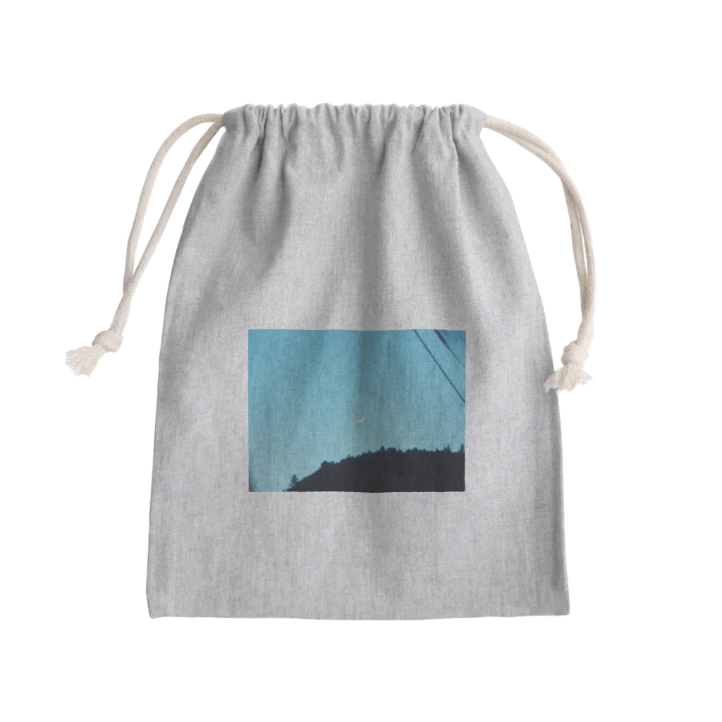 もしゃべ☼の大空の海。三日月の船。 Mini Drawstring Bag