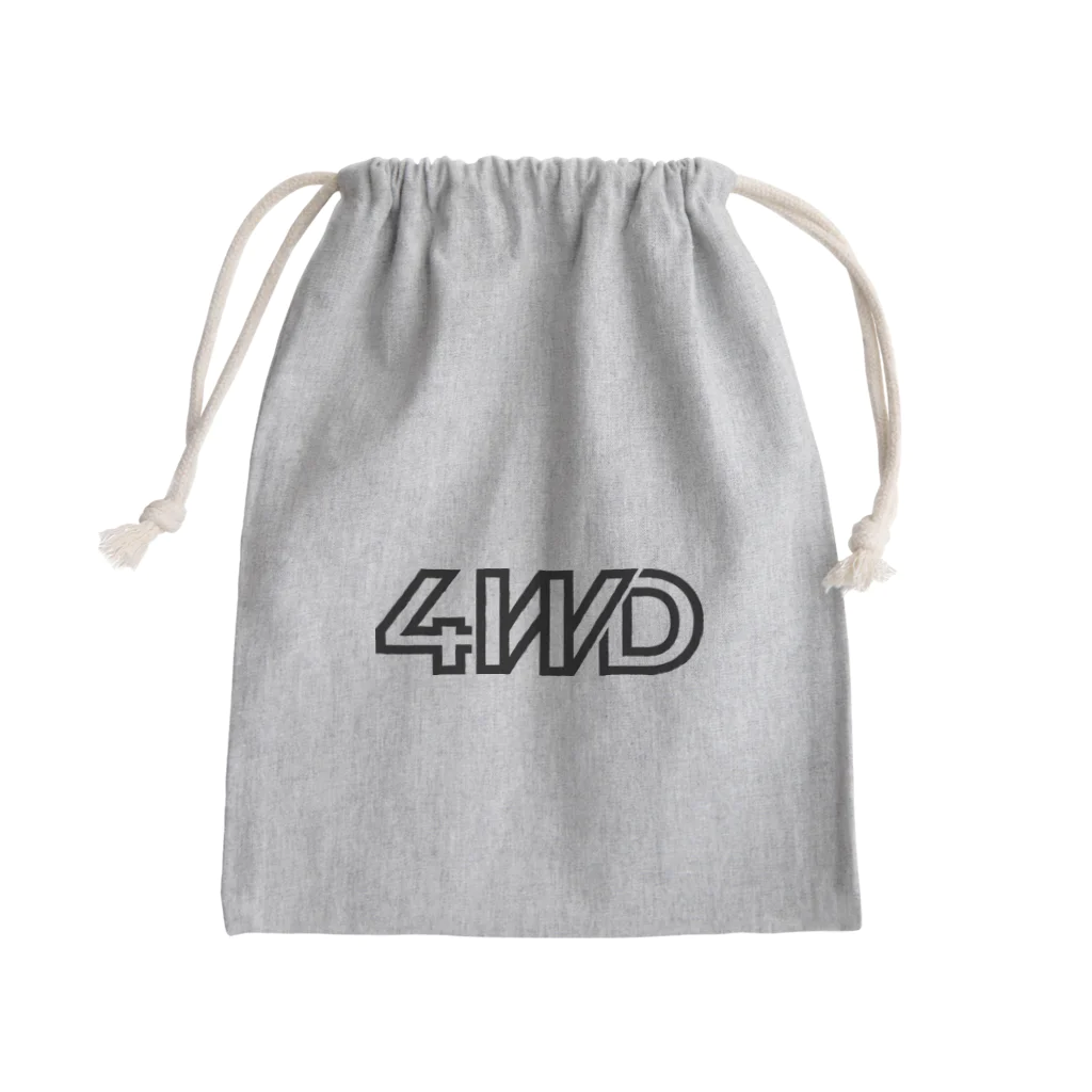 FAITH WILL MOVE MOUNTAINSの4WD ロゴ Mini Drawstring Bag