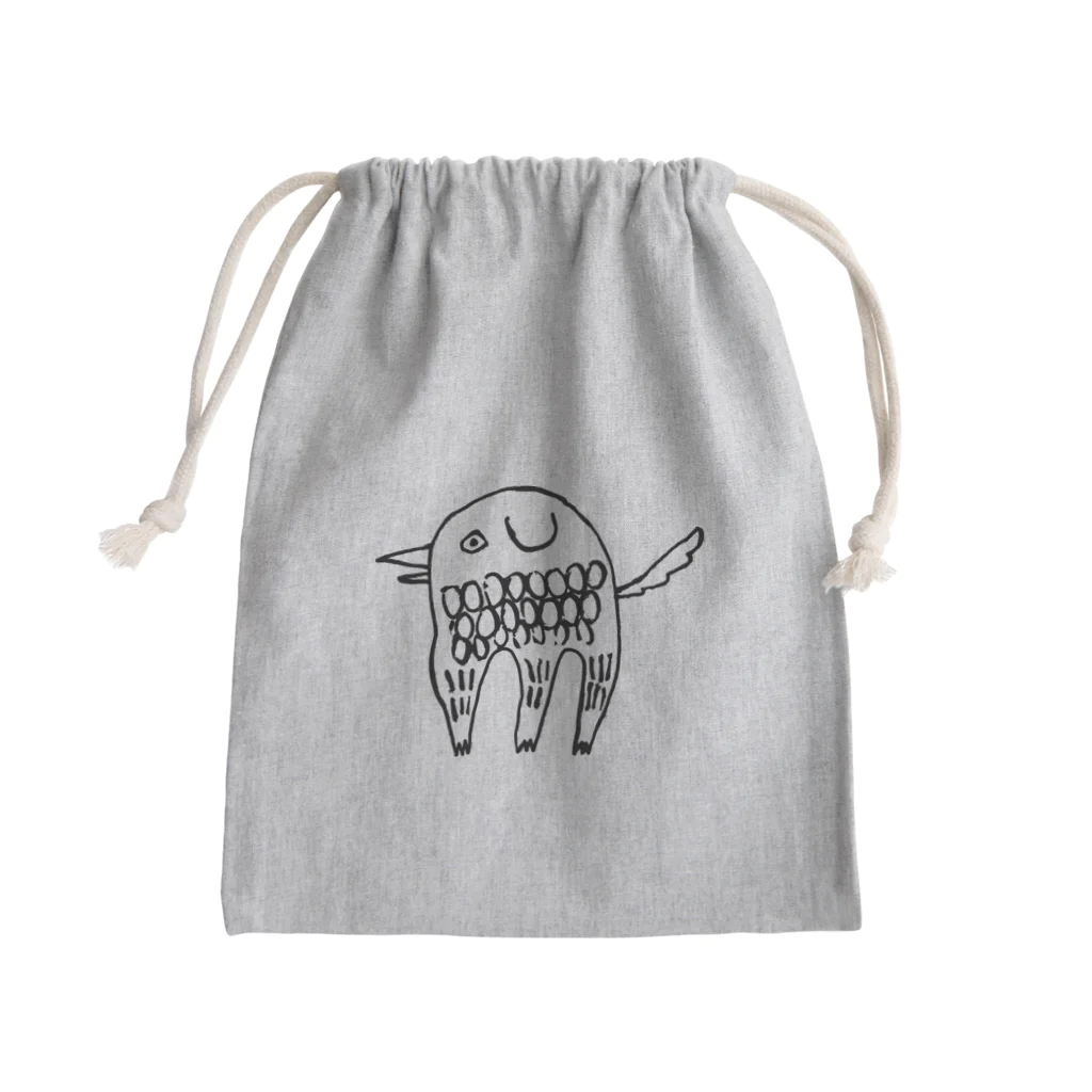 ハヤシアカネのアマビエ　いっぬ Mini Drawstring Bag