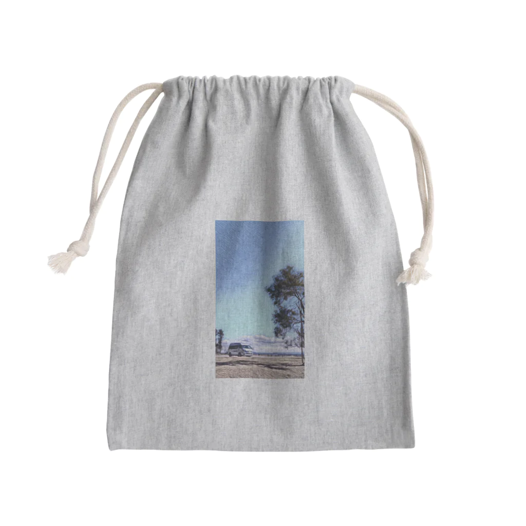 honeybeeの空01 Mini Drawstring Bag