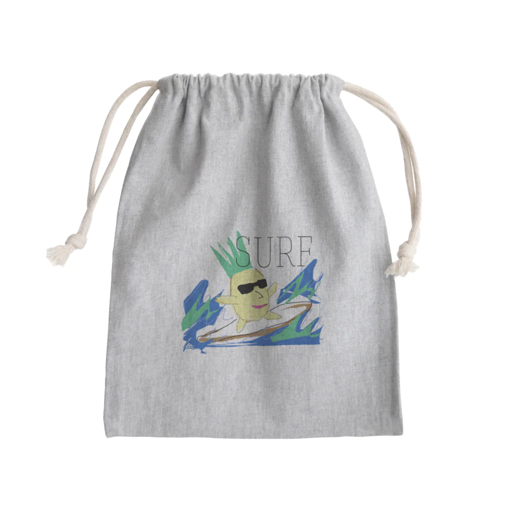 𝐍𝐚𝐧𝐚🇯🇵のサーファーパイナップルななじ君 Mini Drawstring Bag