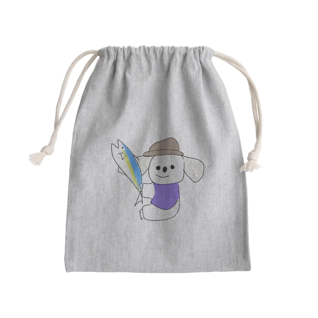 ハマチのハマチとコアラ Mini Drawstring Bag