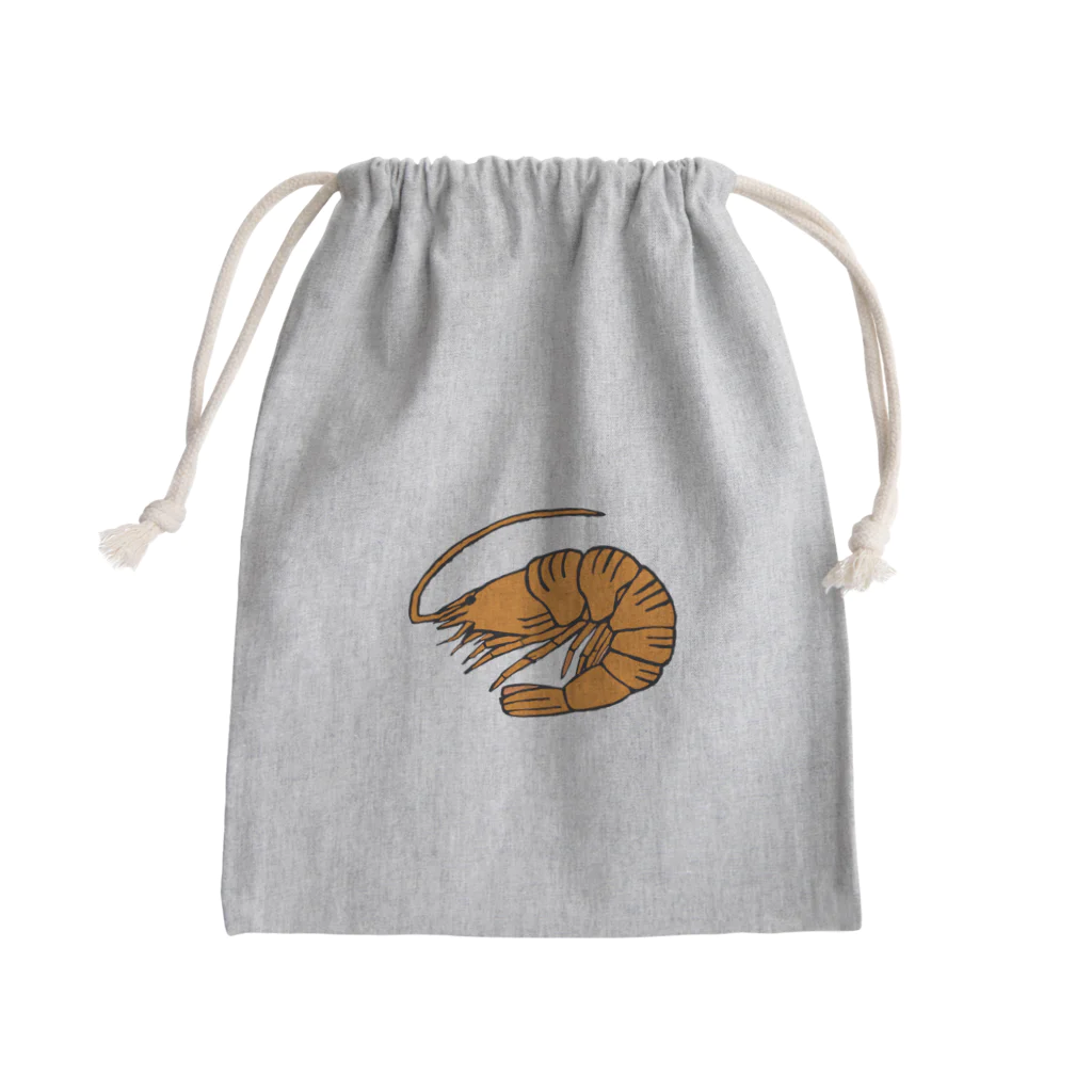 OGNdesignの海老　エビ　shrimp　NO.36 Mini Drawstring Bag