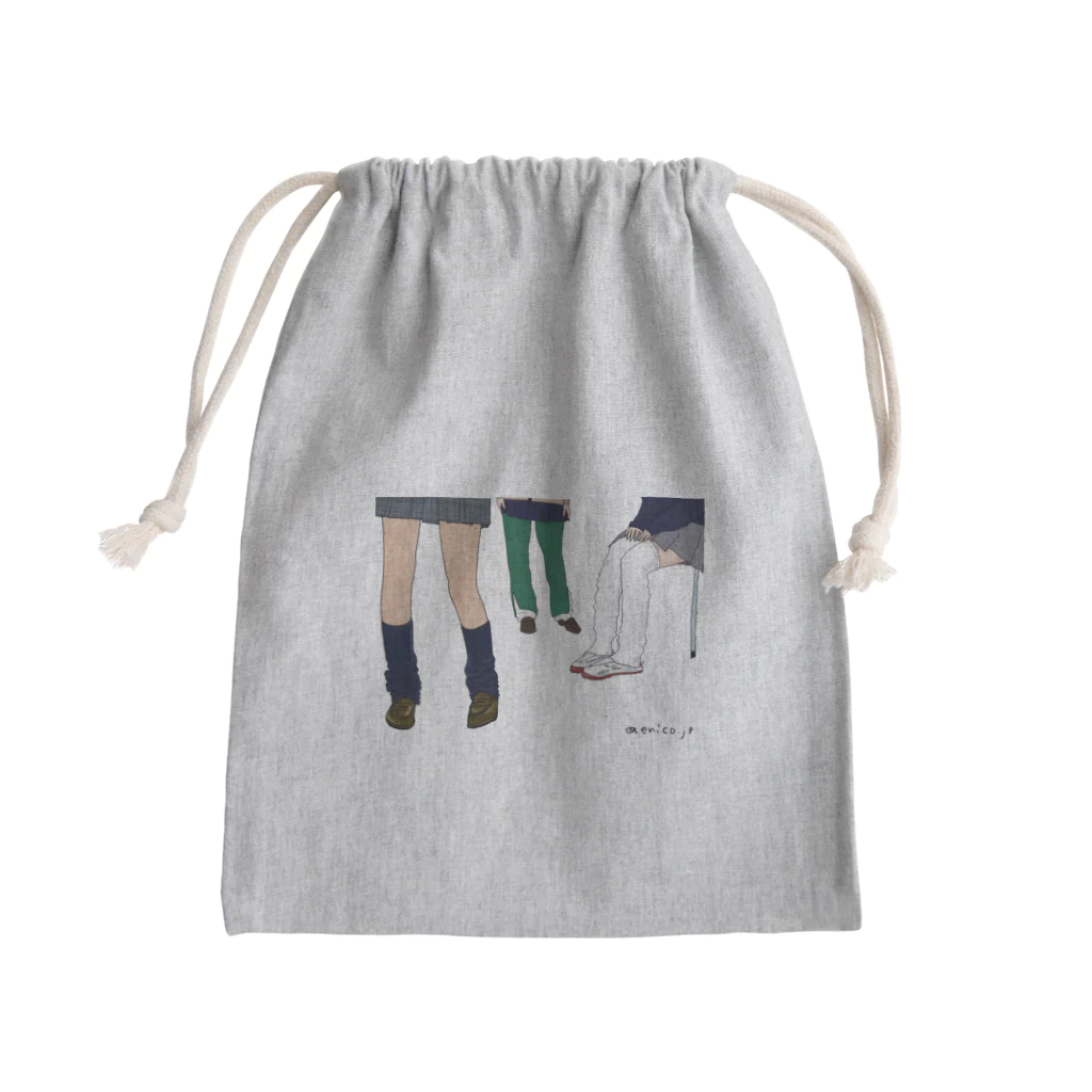 enico_jpの懐かしみのエニ子 Mini Drawstring Bag