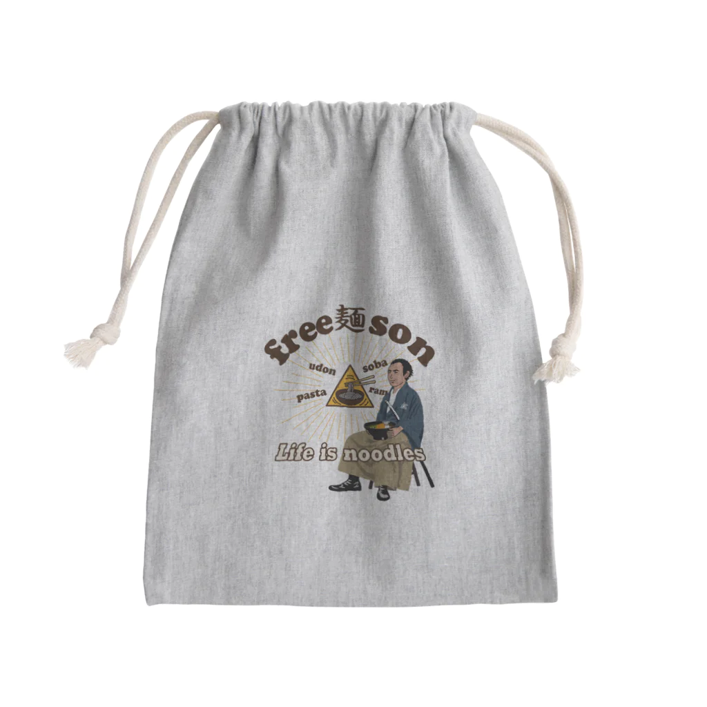 キッズモード某のフリー麺ソン 龍馬 Mini Drawstring Bag