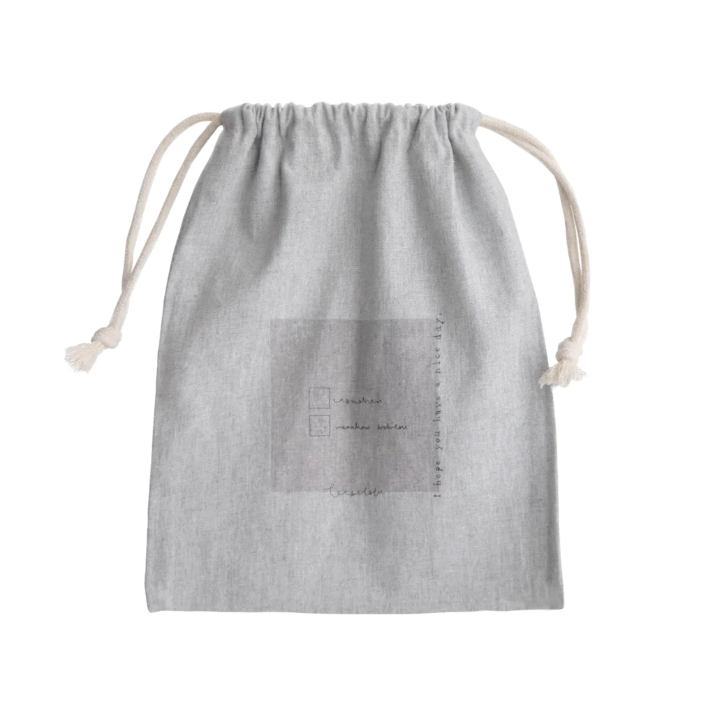 rilybiiの大理石*うさぎ Mini Drawstring Bag