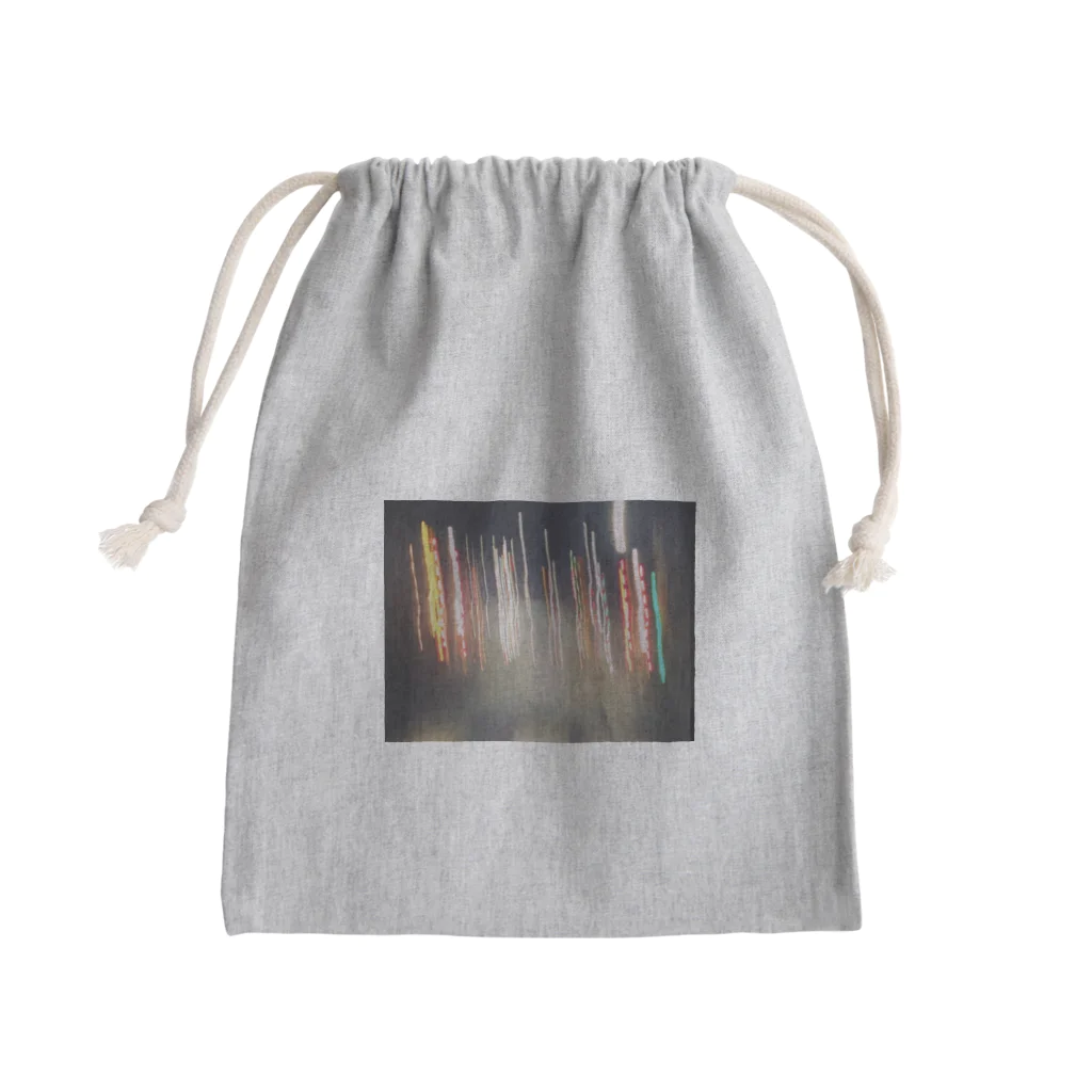 mooooのネオン街 Mini Drawstring Bag