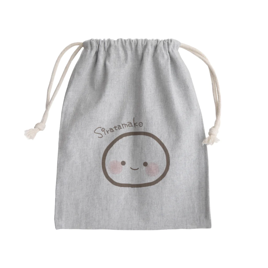 Tamachan shopのどどんとおおきいしらたま子ちゃん Mini Drawstring Bag