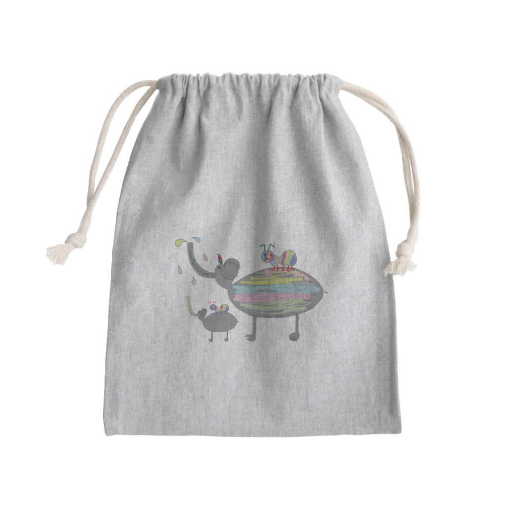 KUREOの無限の発想（ぞうとなかま） Mini Drawstring Bag