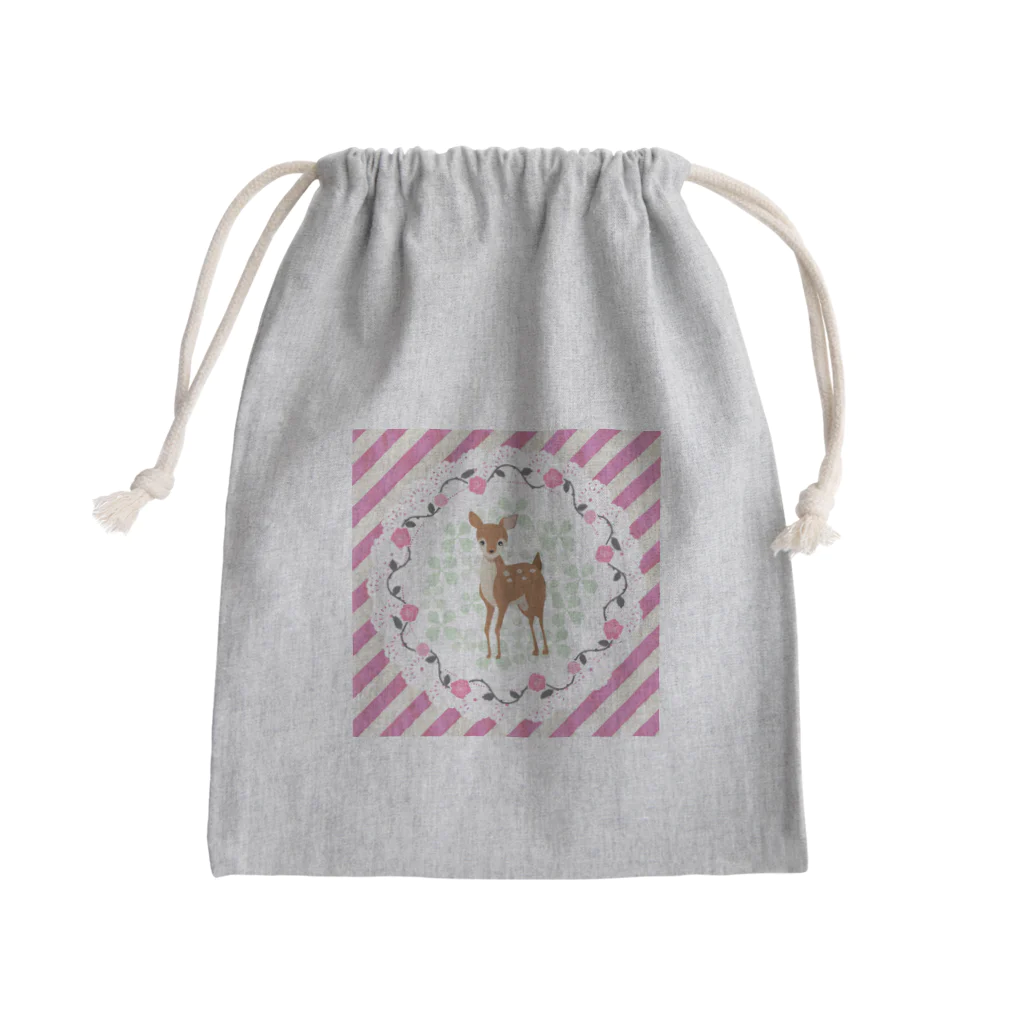 kotyae★roomのファンシー子鹿ちゃん Mini Drawstring Bag