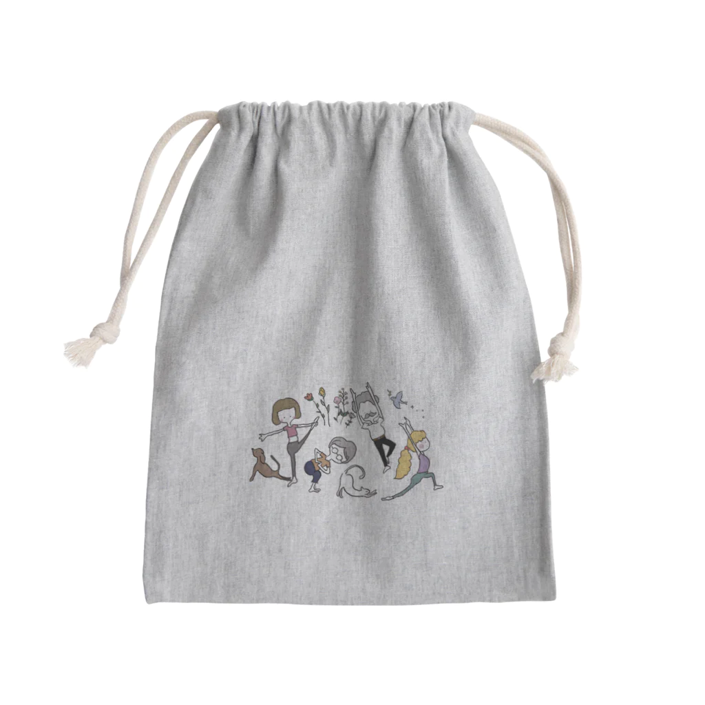 moeyogiroomのyogiな仲間たち Mini Drawstring Bag