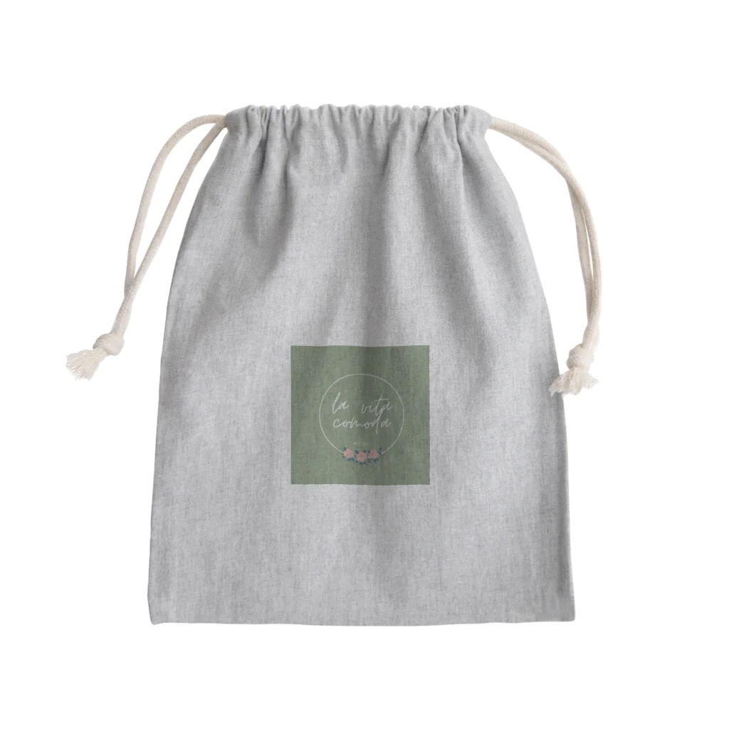 la vita comoda (快適な暮らし。)のshopロゴマーク(グッズ) Mini Drawstring Bag