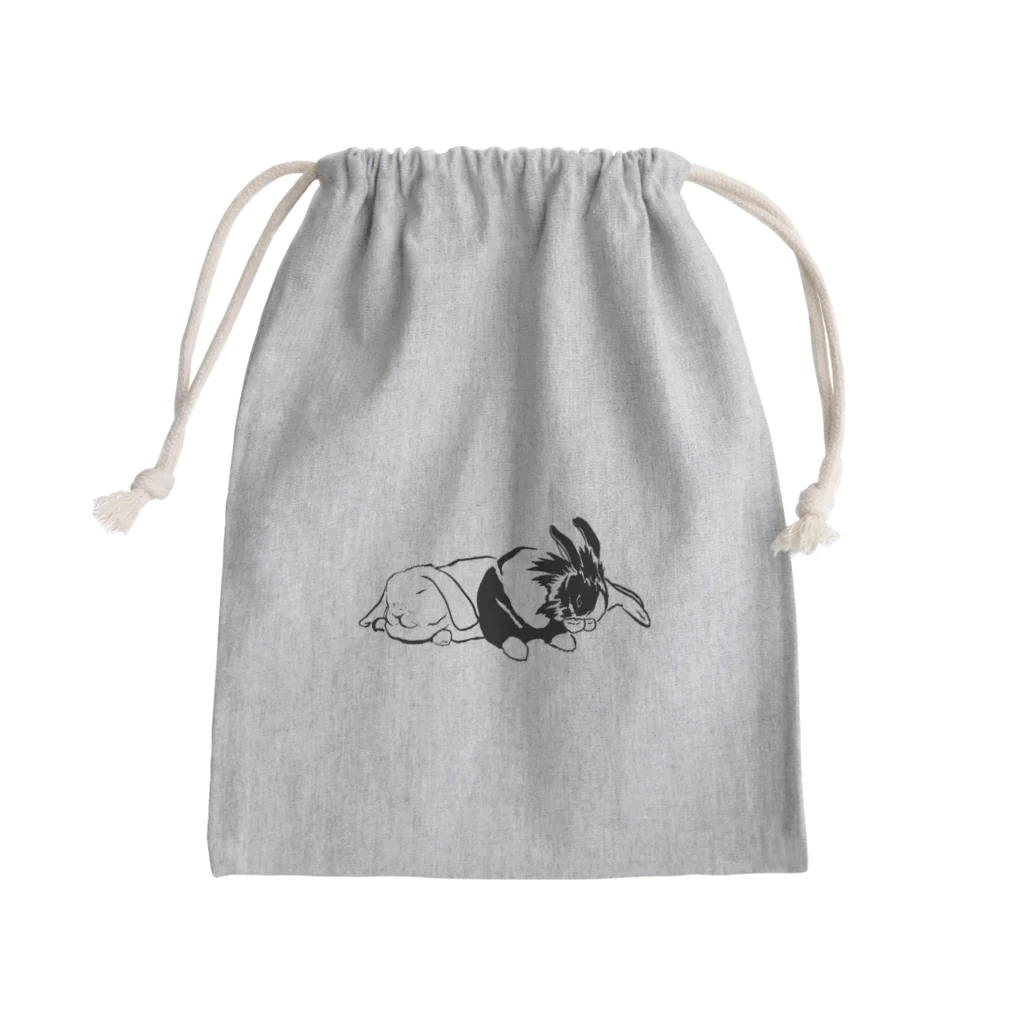 muu_hanaの窓辺のふたり Mini Drawstring Bag