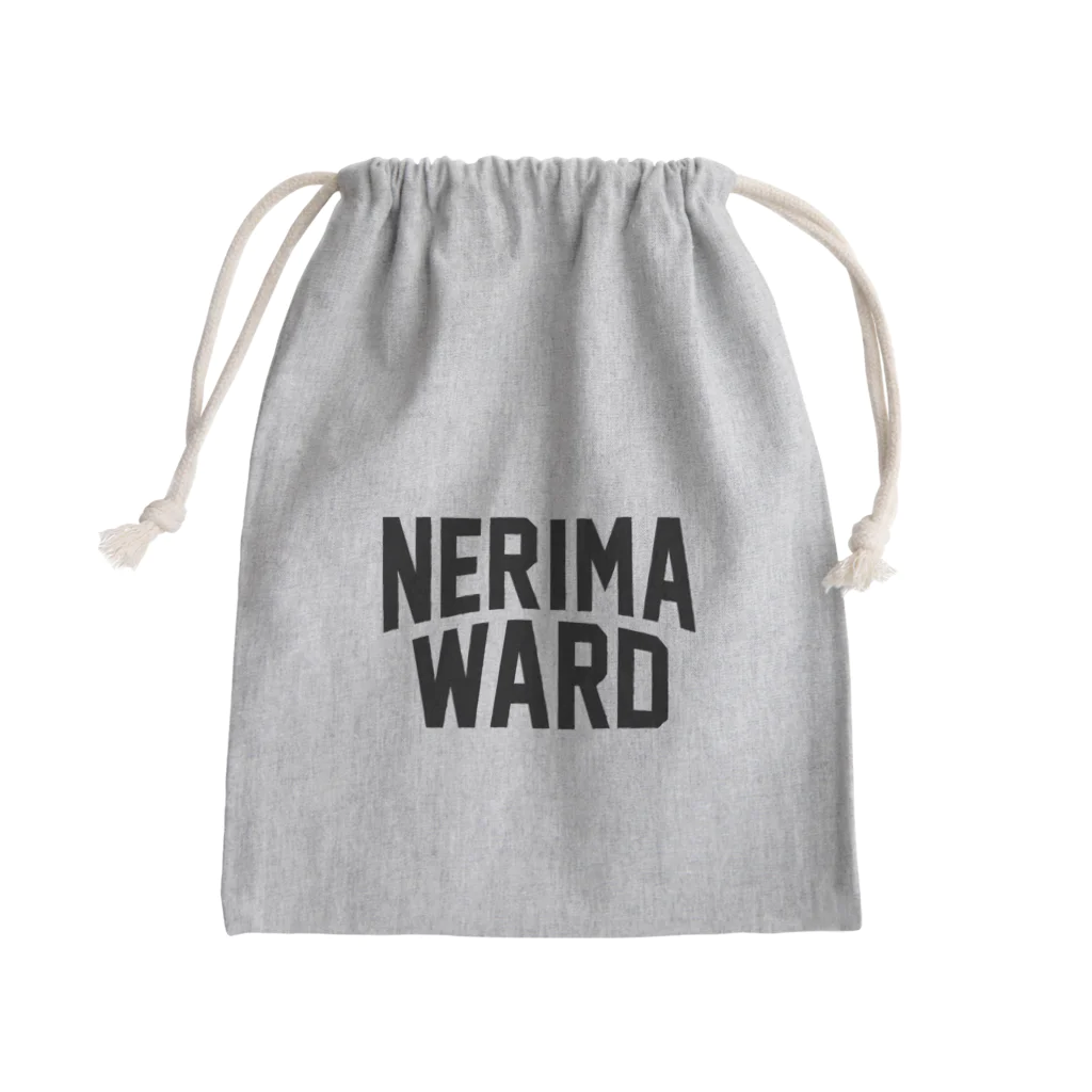 JIMOTO Wear Local Japanの練馬区 NERIMA WARD ロゴブラック きんちゃく