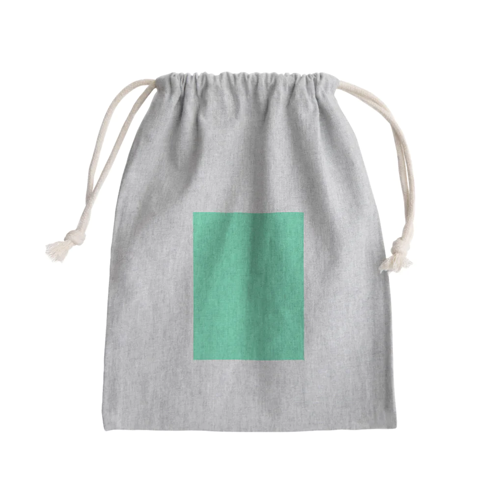 えすぷれっそましーんのエメラルドグリーン　長方形 Mini Drawstring Bag