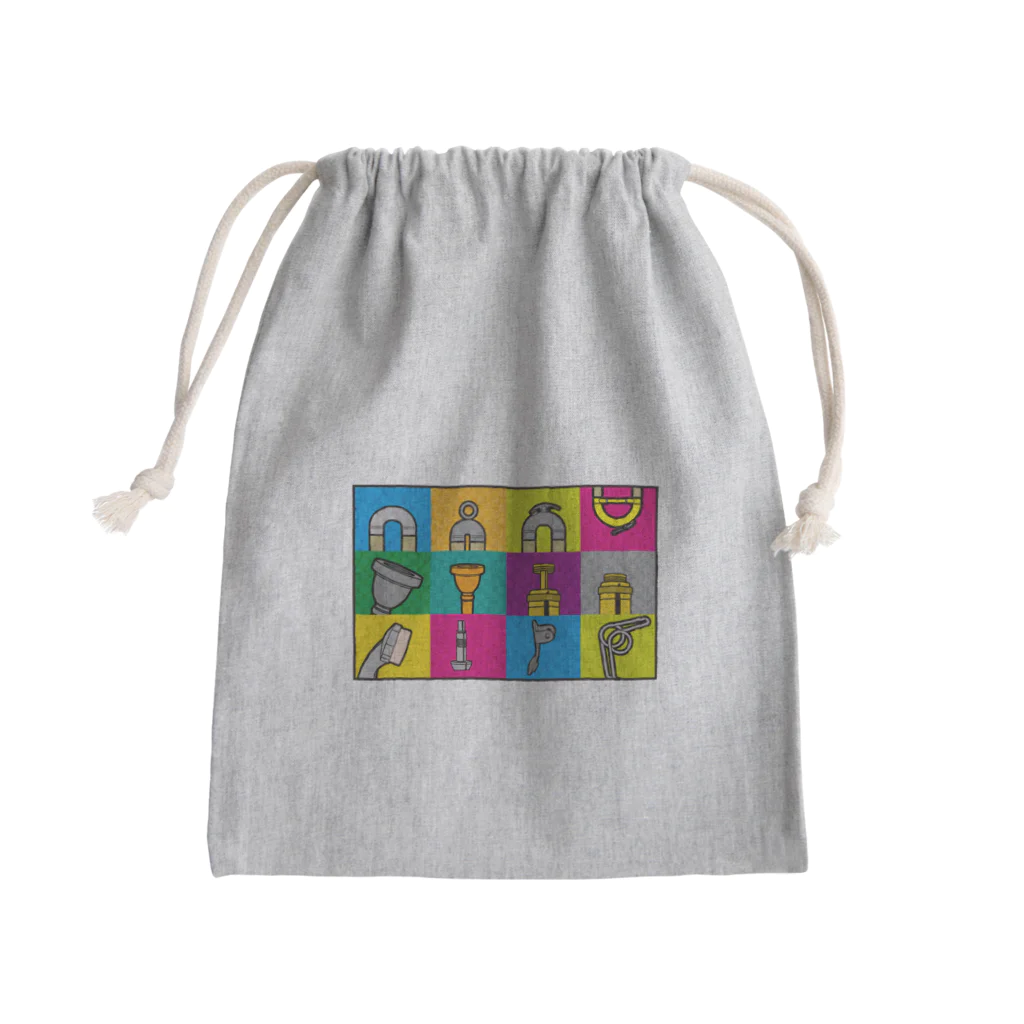 ちよ屋の楽器かな Mini Drawstring Bag