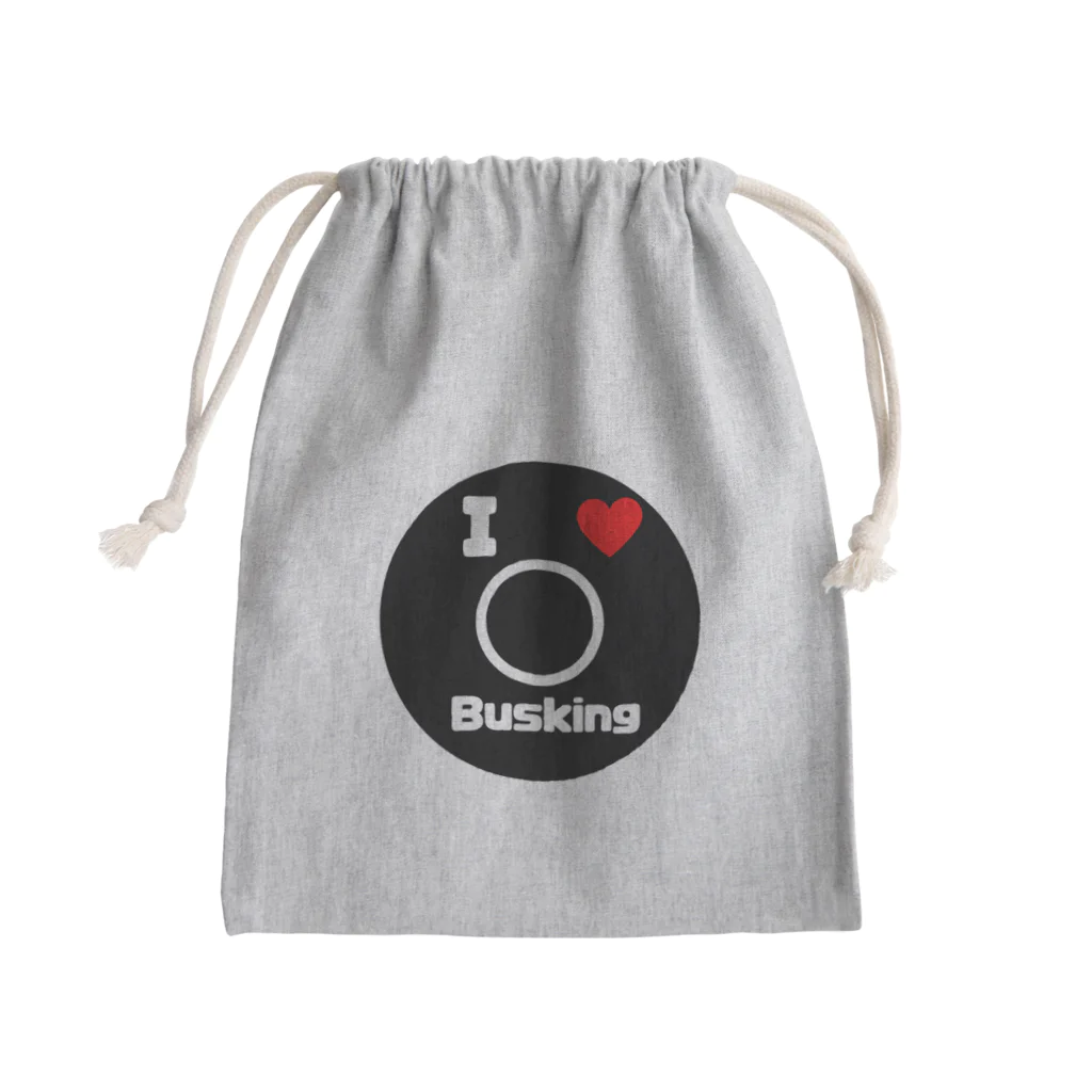 0965 brandのI love Busking  Mini Drawstring Bag