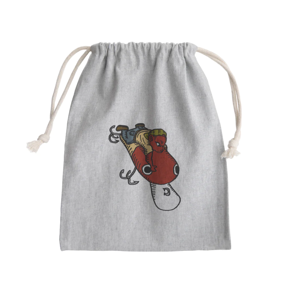 Megumiyaのレッドヘッドが大好きなアングラー Mini Drawstring Bag