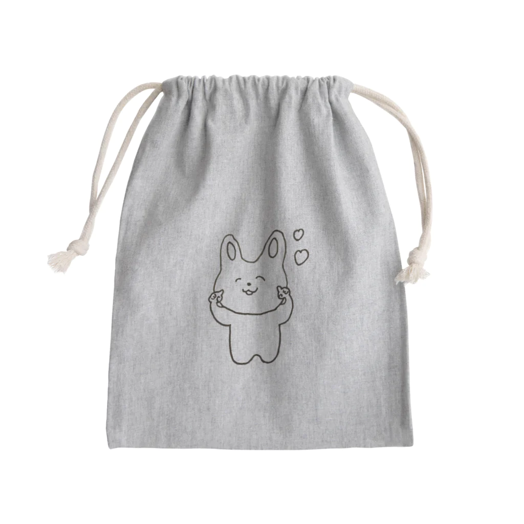 ぶぅちょろ🐶🐻🧡のうさぎのぷぅちゃん🐰 Mini Drawstring Bag