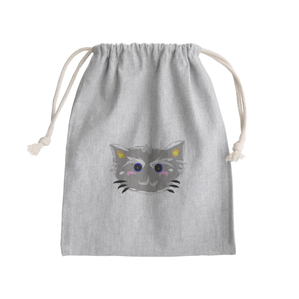 ディエンのぬこの店のはいiroねこちゃん Mini Drawstring Bag