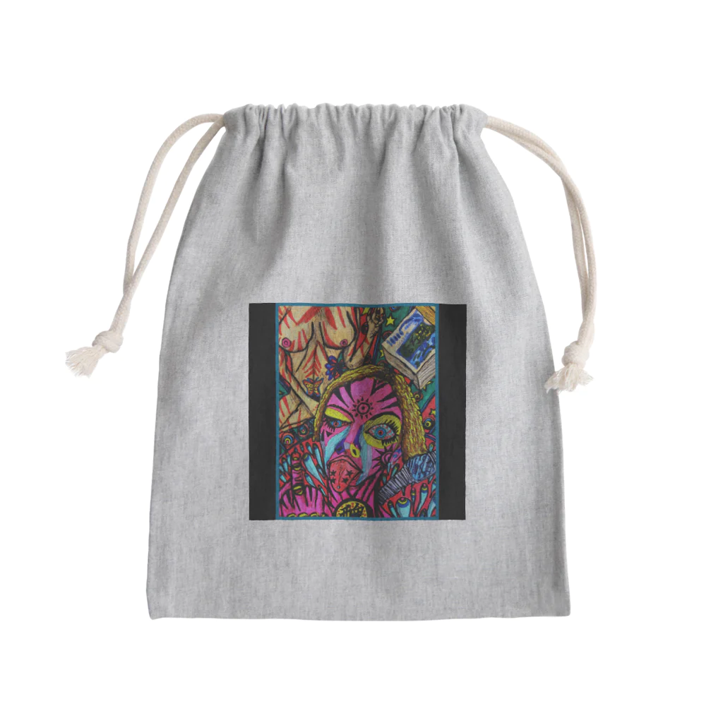 愛男-ARTWORK-の醜いか！？ Mini Drawstring Bag