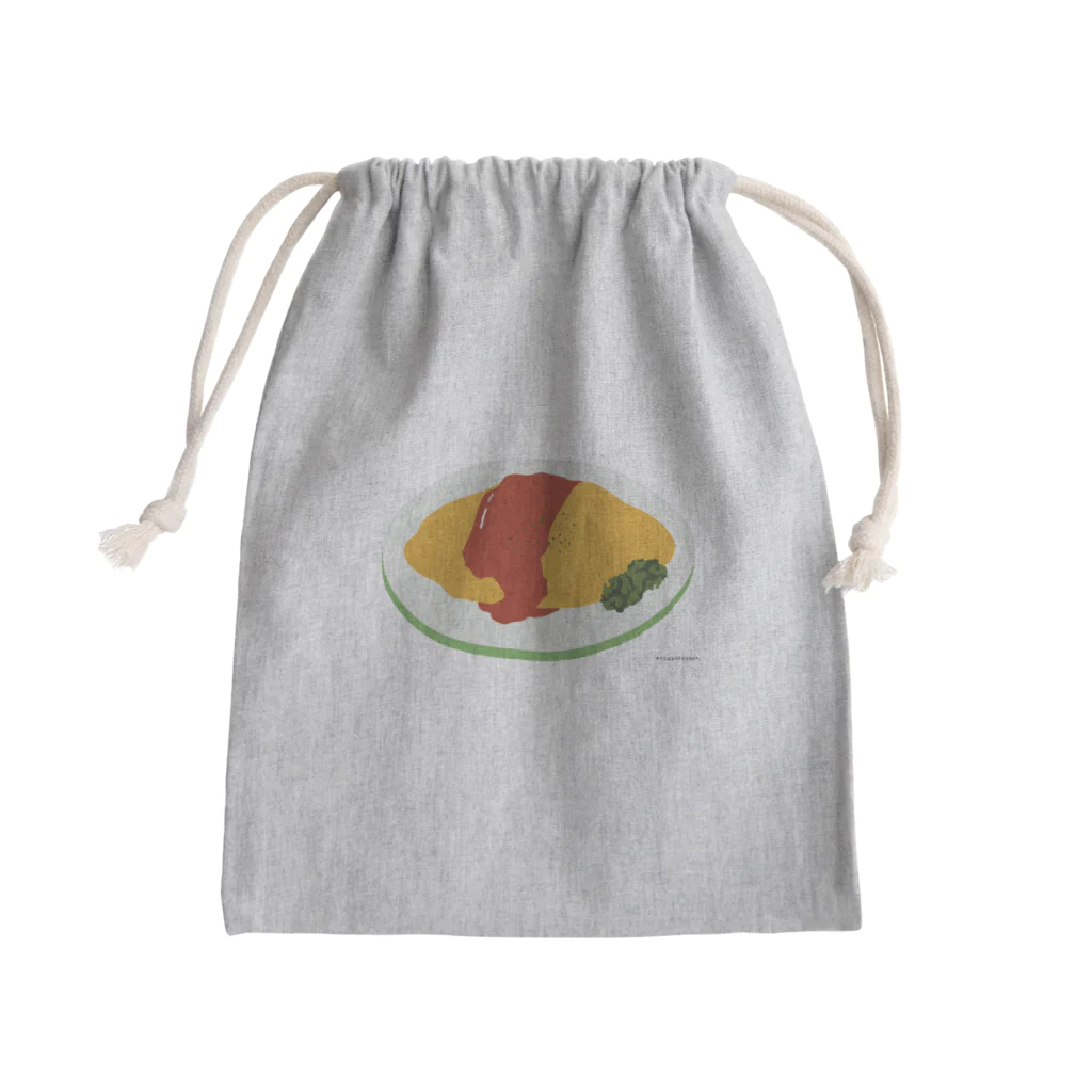 天ざるそばのオムライス（ゆっくりたいむ） Mini Drawstring Bag