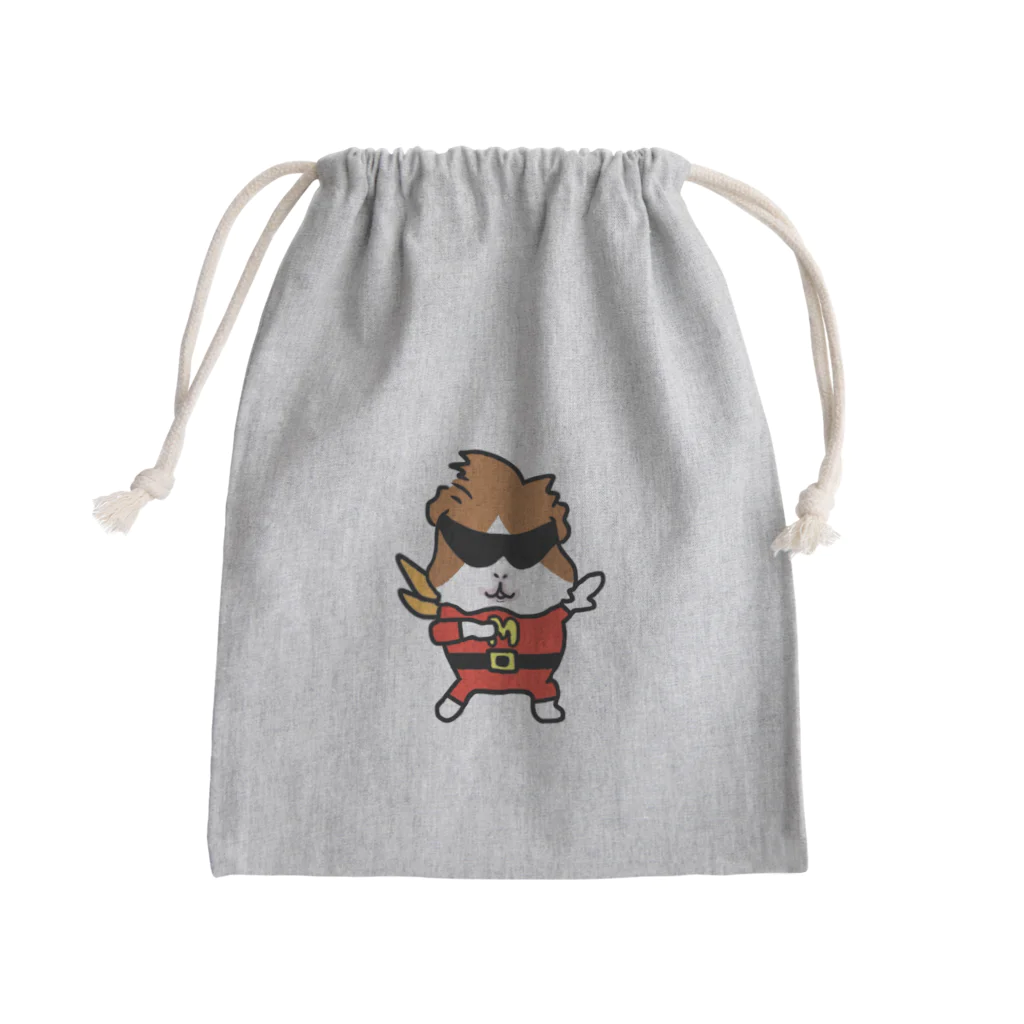 モルモットの帽子屋さん(雑貨もあり) ikura-toraのモルモット　ぷいぷい戦隊モルレンジャー　モルレッド Mini Drawstring Bag