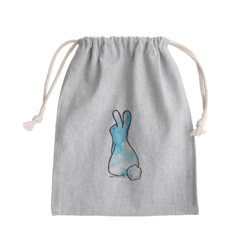 kaari-colorの上向きでいこうアニマル　うさぎ Mini Drawstring Bag