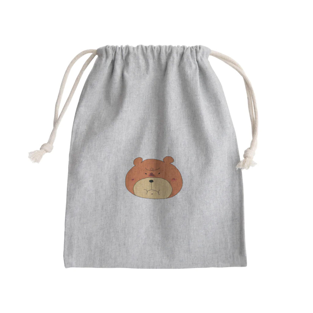 ゆるくまさんSHOPの不機嫌くまさん Mini Drawstring Bag