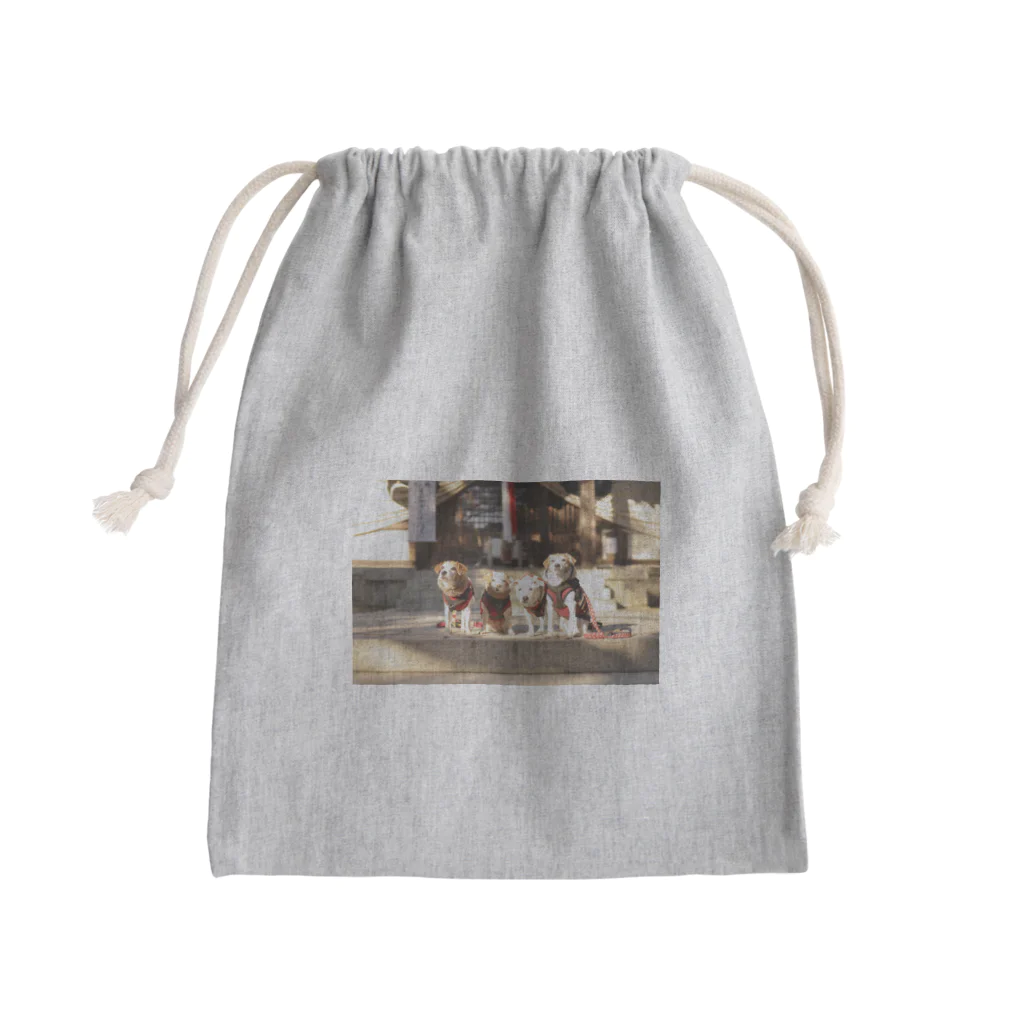 かえちゃんとその仲間達のkaemamaのかえくるパンプン Mini Drawstring Bag