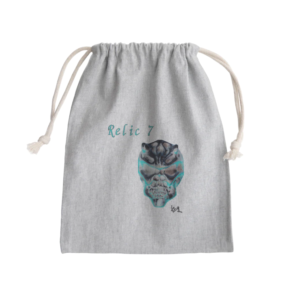 Relic7のRelic 7　二角鬼スカル Mini Drawstring Bag