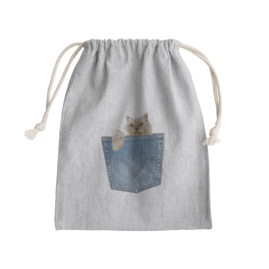 kironyのネコちゃんinポッケ Mini Drawstring Bag