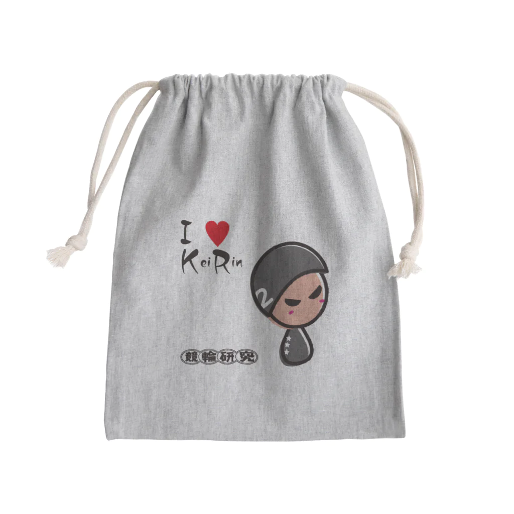 競輪研究の競輪研究公式アイテムです。 Mini Drawstring Bag