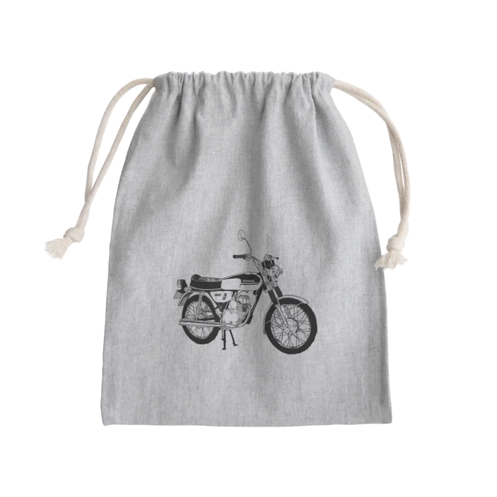 hotrodwagonのバイク Mini Drawstring Bag