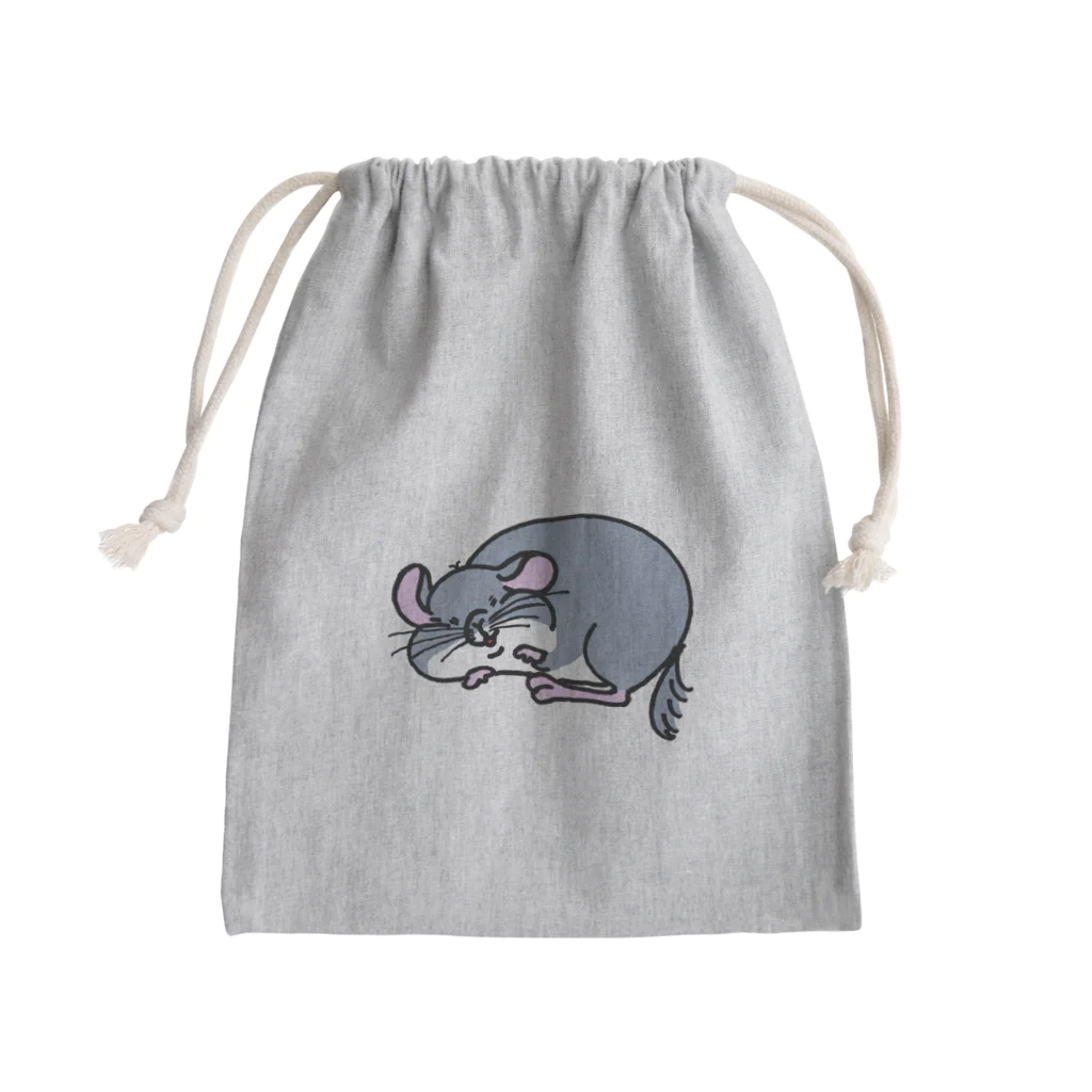 チンチラごまめと愉快な仲間たちのおやすみごまめ Mini Drawstring Bag