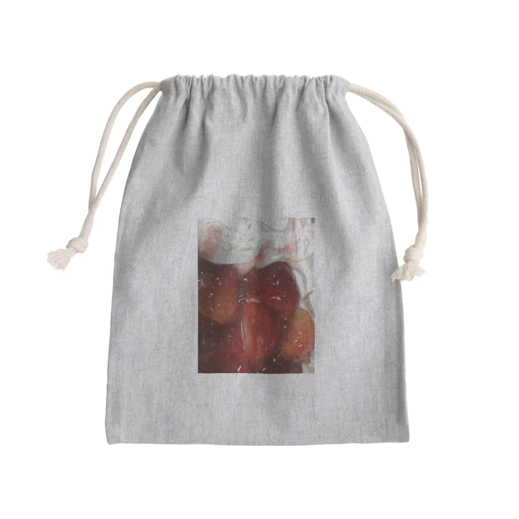 トモエルのお店のいちごのケーキ Mini Drawstring Bag