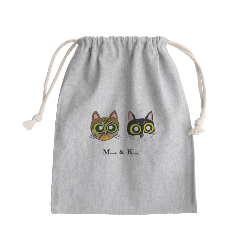 ワンにゃん応援隊のM&K Mini Drawstring Bag