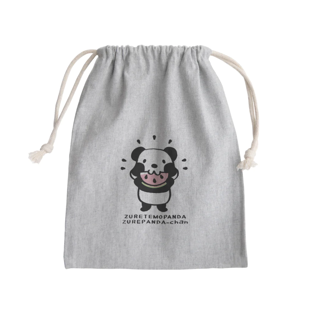 イラスト MONYAAT のパンダ！ズレてもぱんだズレぱんだちゃんnew Mini Drawstring Bag