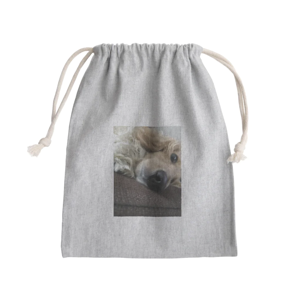 わんにゃん's ショップの愛犬クリーム 巾着 Mini Drawstring Bag