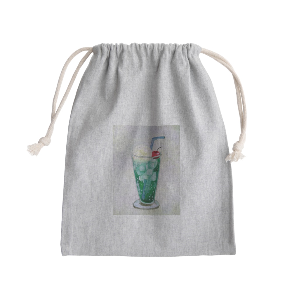 youmoreのメロンクリームソーダ Mini Drawstring Bag