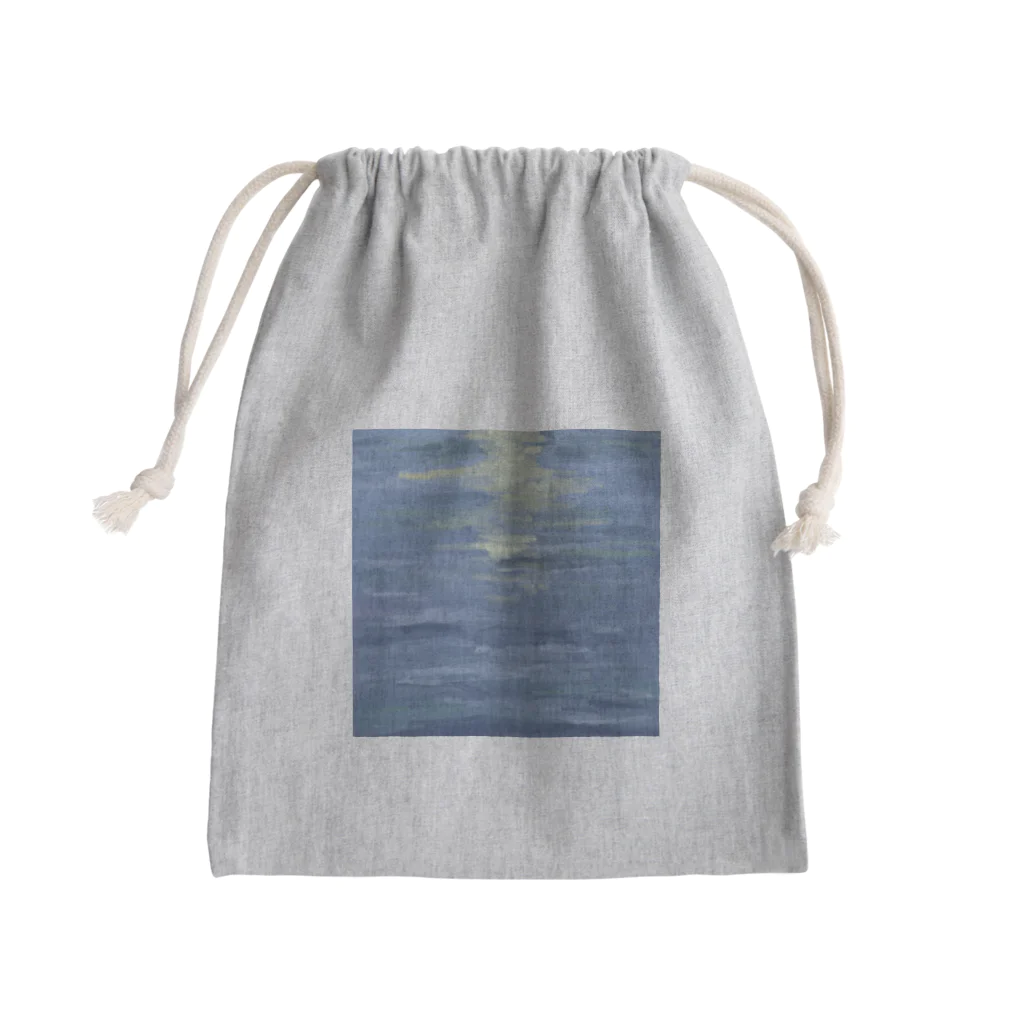 海の静けさとともにのうみ Mini Drawstring Bag