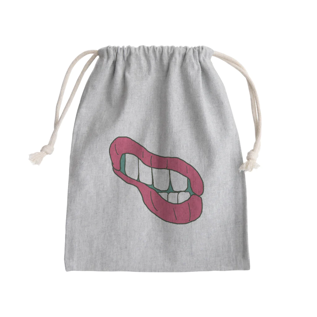 stickysyrupsのたらこクチビル Mini Drawstring Bag