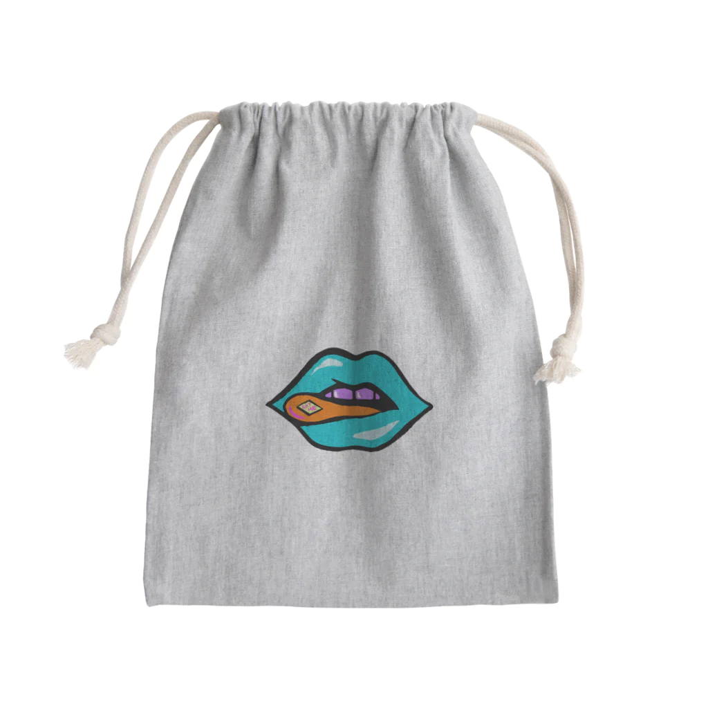 Mieko_KawasakiのEAT ME♡　唇 LIP Mini Drawstring Bag