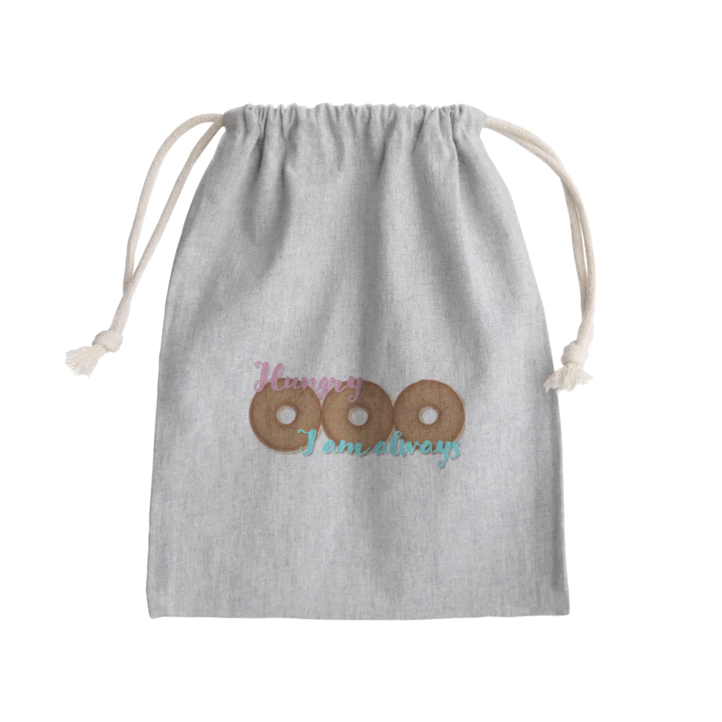 N MONEYORKのおなか空いたのyoドーナッツ。 Mini Drawstring Bag