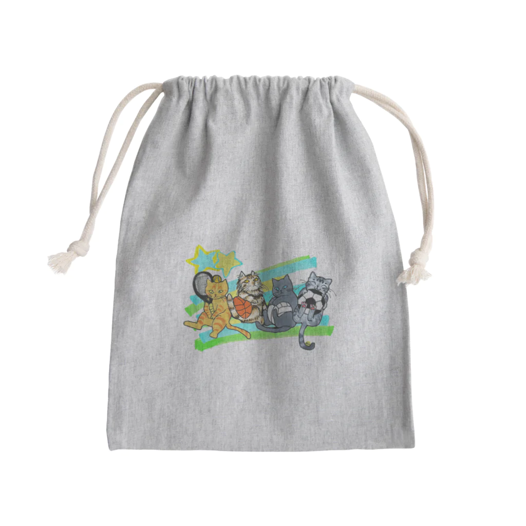 miku'ꜱGallery星猫のネコリンピック✨球技 Mini Drawstring Bag