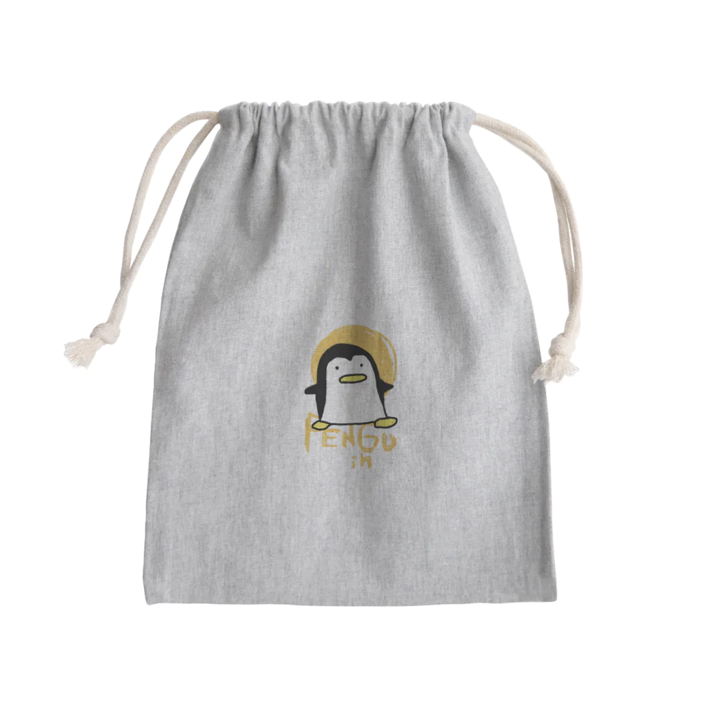 わてのペンギン Mini Drawstring Bag