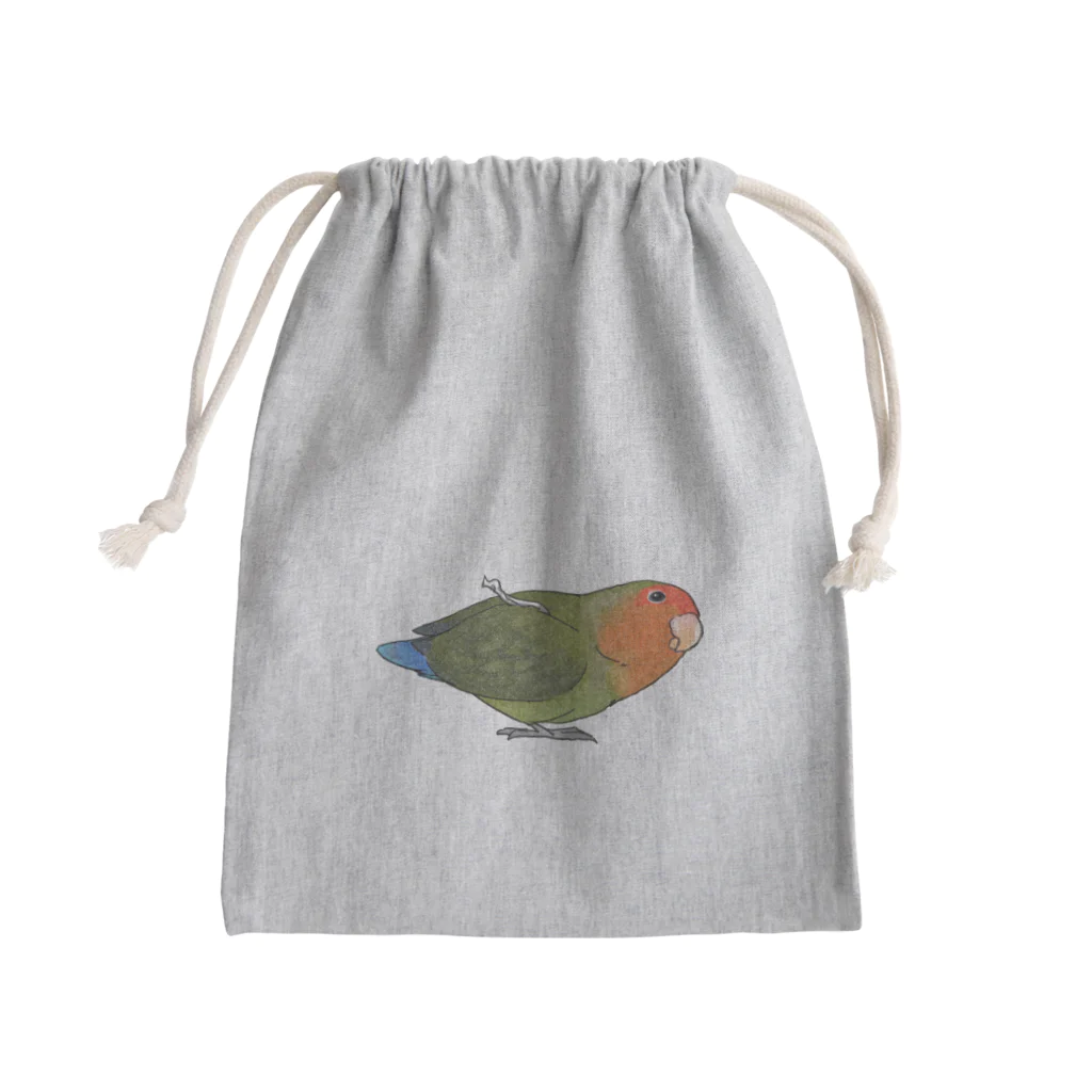 まめるりはことりのおすましコザクラインコ　きなこちゃん【まめるりはことり】 Mini Drawstring Bag