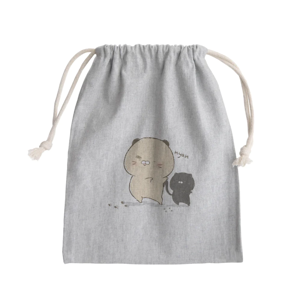 はむ汰の落書き Official Storeのゆずひこ　nyan Mini Drawstring Bag