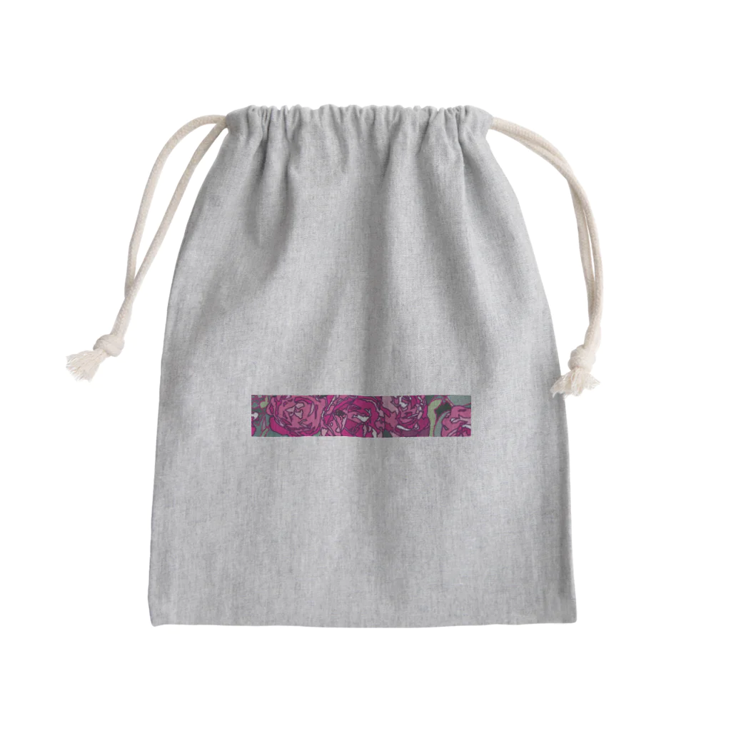 佐々木製作 スズリ工場のばらと蝿 Mini Drawstring Bag