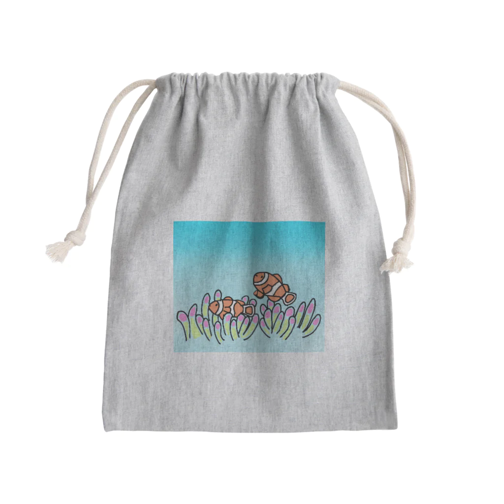 おじょうのクマノミ Mini Drawstring Bag